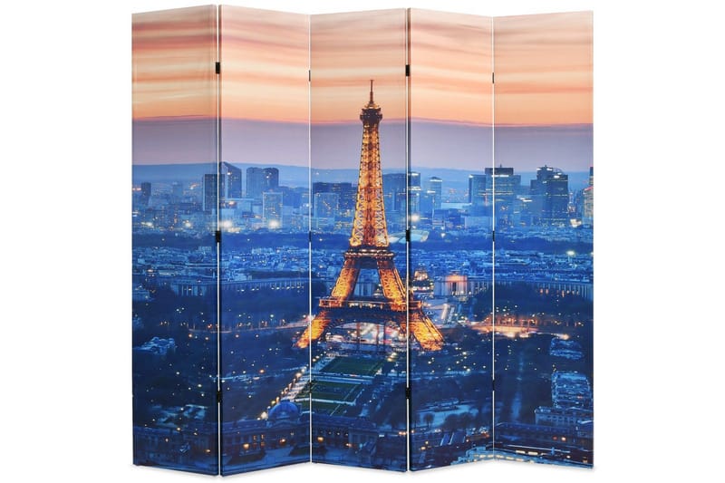 Sammenleggbar romdeler 200x170 cm Paris natt - Innredning - Romdelere - Bretteskjerm