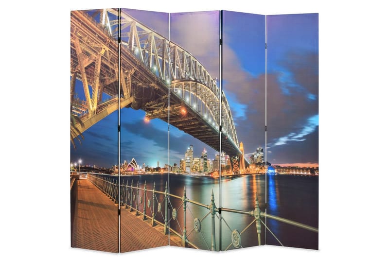 Sammenleggbar romdeler 200x170 cm Sydney Harbour Bridge - Innredning - Romdelere - Bretteskjerm