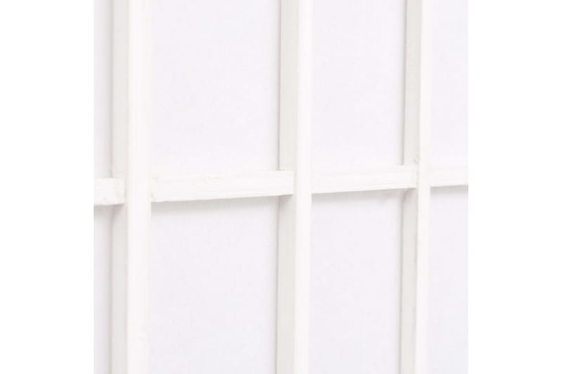 Sammenleggbar romdeler 4 paneler japansk stil 160x170cm hvit - Innredning - Romdelere