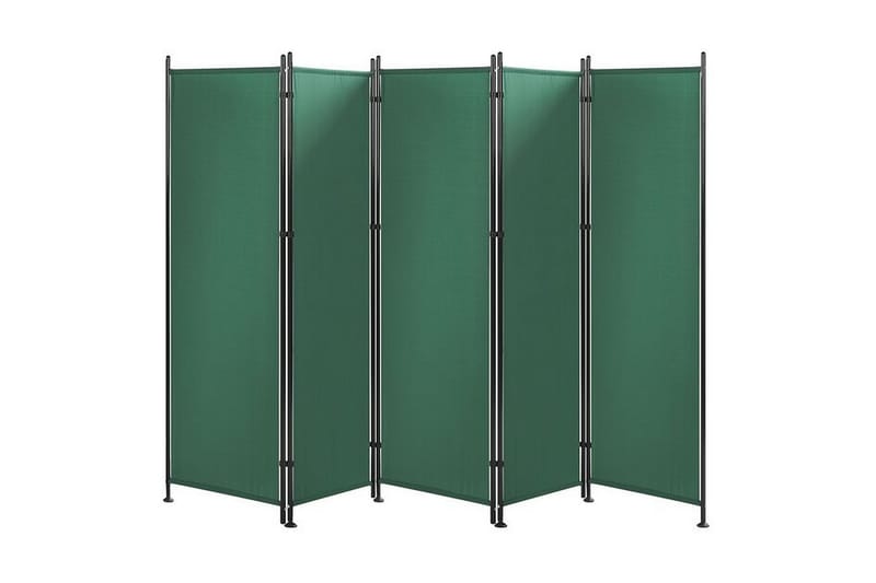 Skjermvegg 5 paneler 270 x 170 cm grønn NARNI - Grønn - Innredning - Romdelere