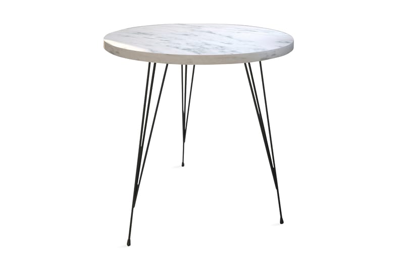 Falan Avlastningsbord 40 cm - Hvit/Svart - Innredning - Små møbler - Brettbord og småbord