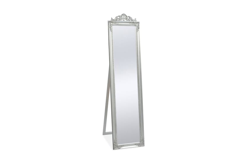 Frittstående speil barokkstil 160x40 cm sølv - Innredning - Speil - Helkroppsspeil