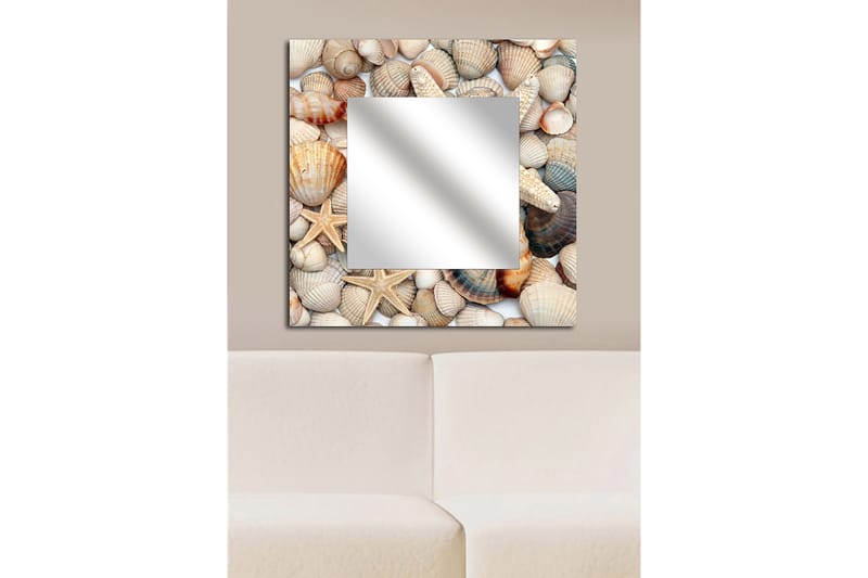Armavir Dekorspeil 50x50 cm Nature - Plexiglass / flerfarget - Innredning - Speil - Veggspeil