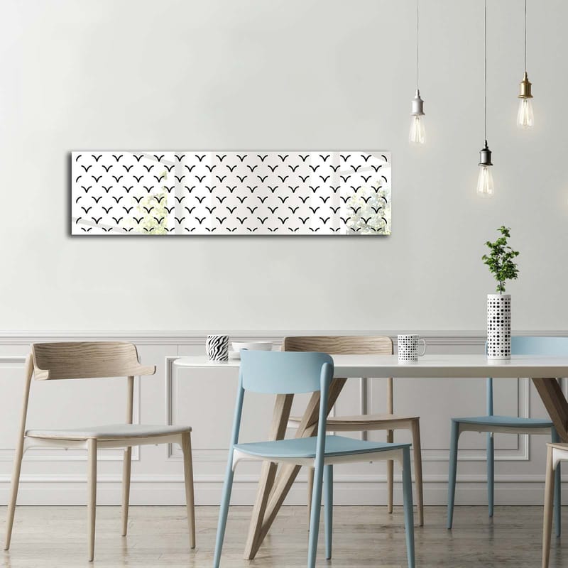 Dekorspeil 108x28 cm - Flerfarget - Innredning - Speil - Veggspeil