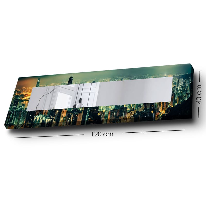 Dekorspeil 40x120 cm - Flerfarget - Innredning - Speil - Veggspeil