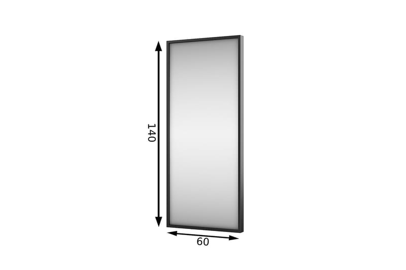 Kayoko Vegghengt Speil Glass - Svart - Innredning - Speil - Veggspeil