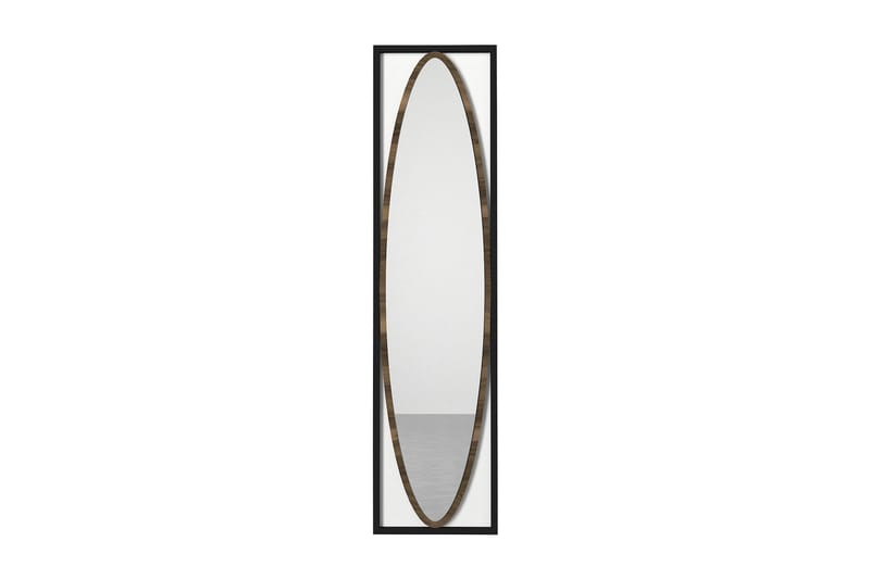 Machek Speil 39 cm - Svart|Valnøtt - Innredning - Speil - Gangspeil