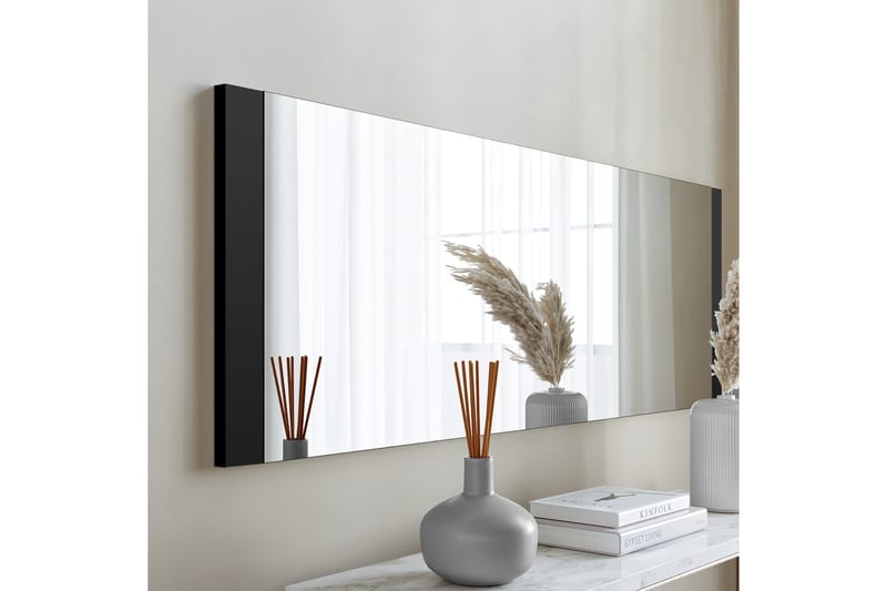 Speil 40x120 cm - Svart - Innredning - Speil - Veggspeil