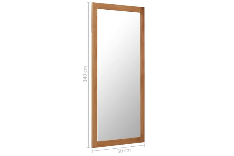Speil 50x140 cm heltre eik - Innredning - Speil - Veggspeil