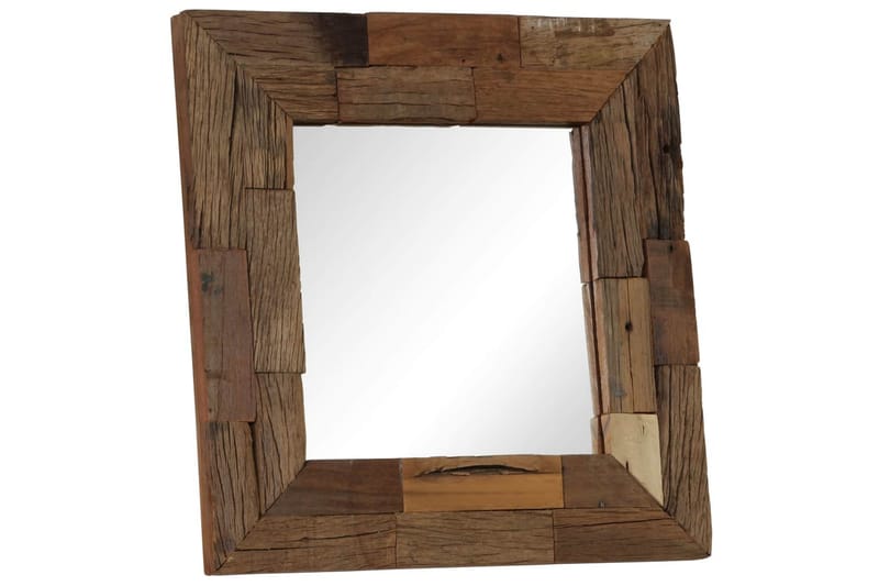 Speil gjenvunnet heltre 50x50 cm - Innredning - Speil - Veggspeil