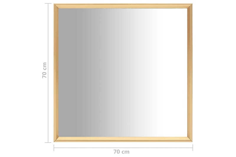 Speil gull 70x70 cm - Gull - Innredning - Speil - Veggspeil