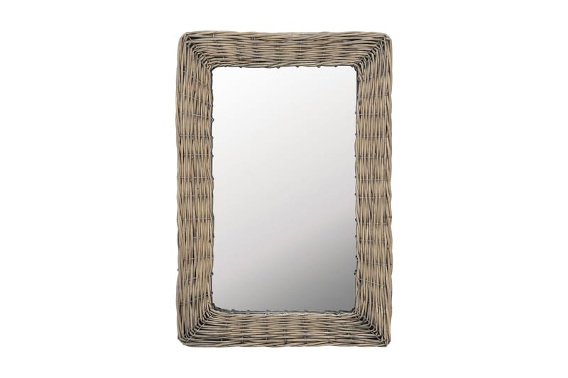 Speil kurvstrå brun 40x60 cm - Innredning - Speil - Veggspeil