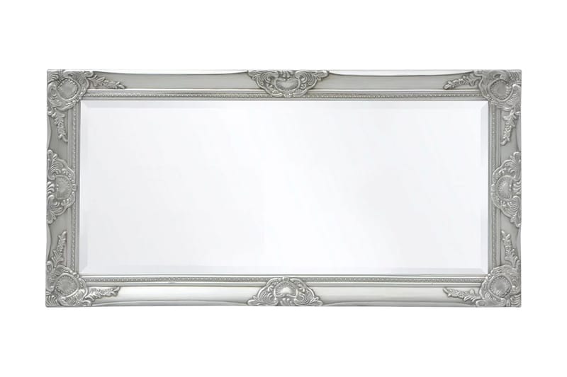Veggspeil Barokkstil 100x50 cm Sølv - Innredning - Speil - Veggspeil