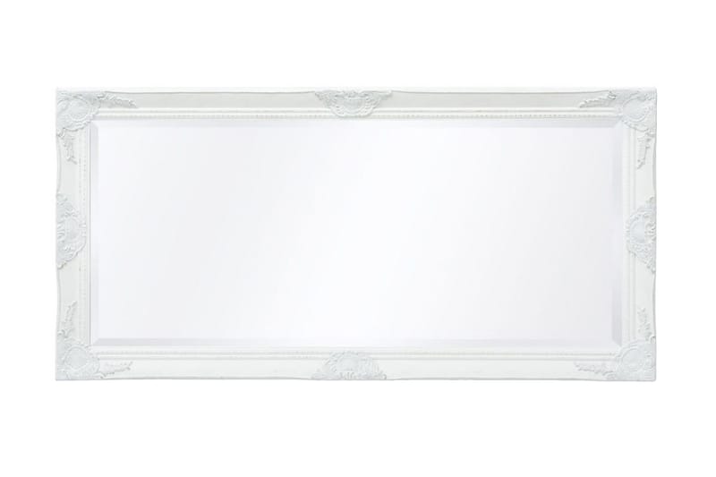 Veggspeil Barokkstil 120x60 cm Hvit - Innredning - Speil - Gangspeil