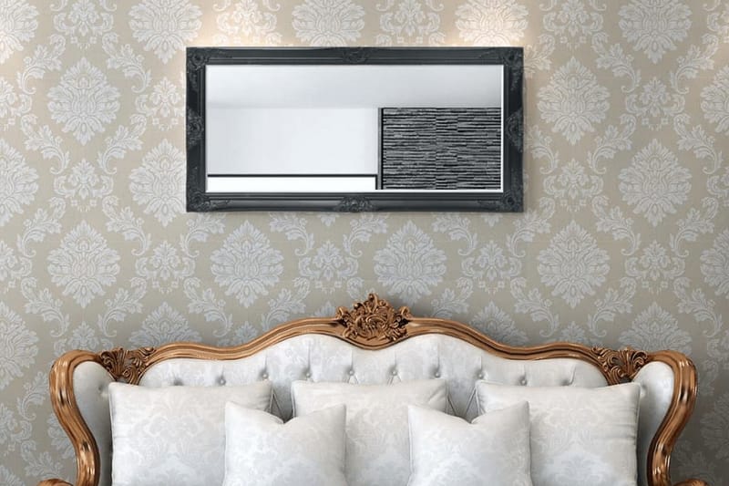 Veggspeil Barokkstil 120x60 cm Svart - Innredning - Speil - Gangspeil
