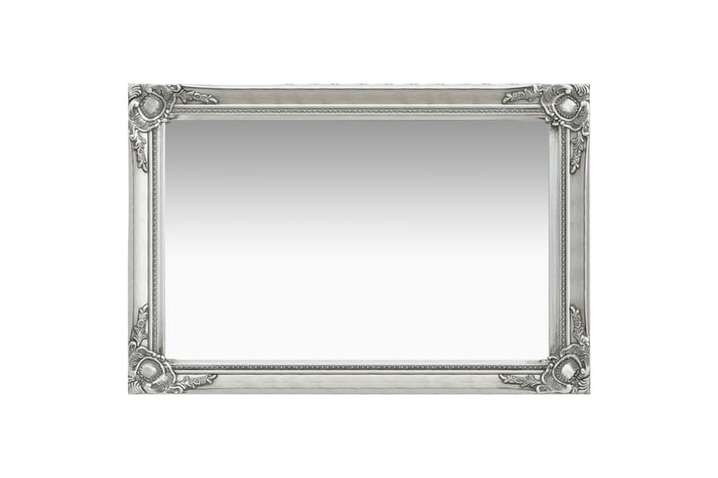 Veggspeil barokkstil 60x40 cm sølv - Innredning - Speil - Veggspeil
