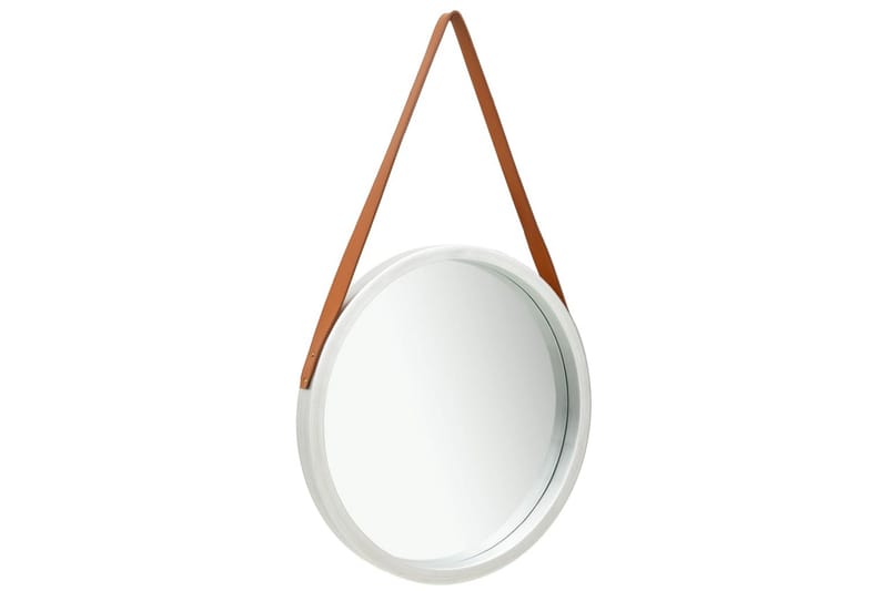Veggspeil med stropp 50 cm sølv - Innredning - Speil - Veggspeil