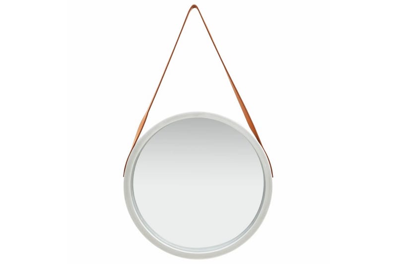 Veggspeil med stropp 50 cm sølv - Innredning - Speil - Veggspeil