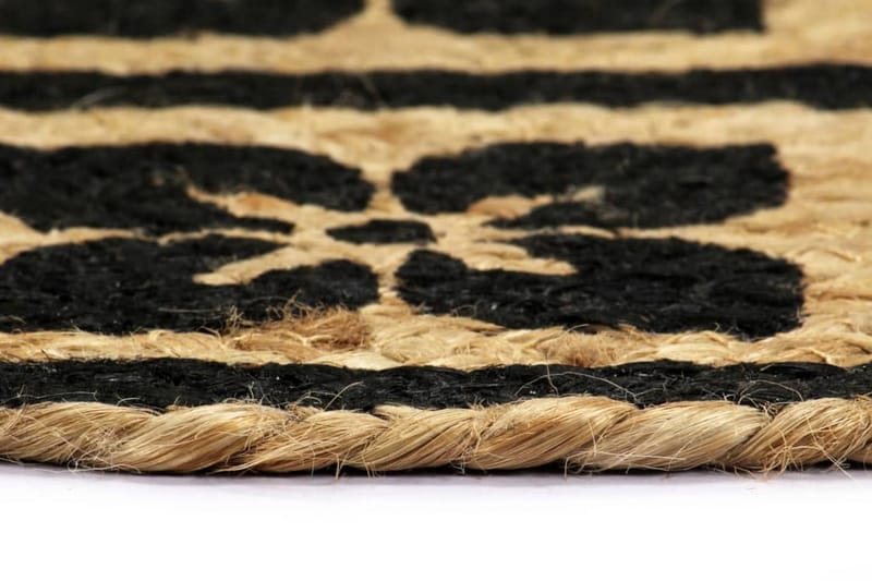 Bordmatter 6 stk svart 38 cm rund jute - Innredning - Tekstiler - Kjøkkentekstiler