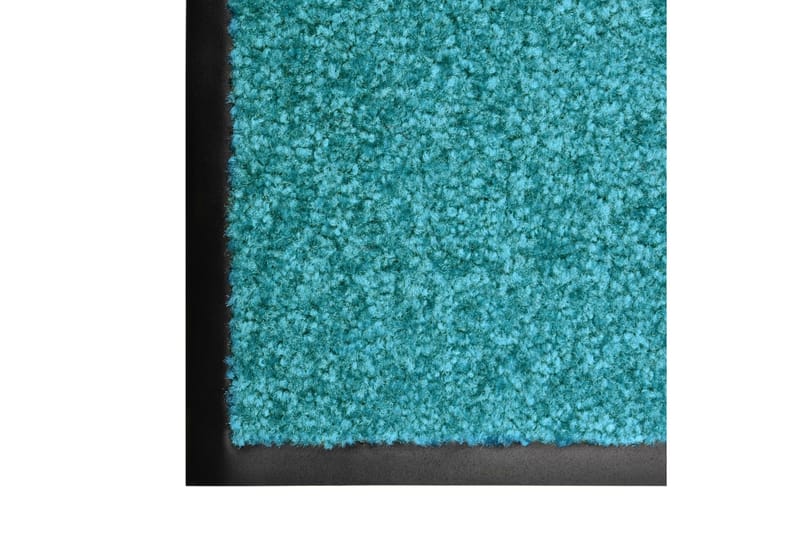 Dørmatte vaskbar turkis 90x120 cm - Blå - Innredning - Tepper & Matter - Dørmatte og entrématte