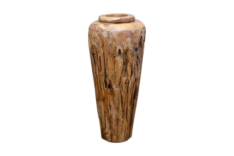 Dekorasjonsvase 40x100 cm heltre teak - Innredning - Vaser