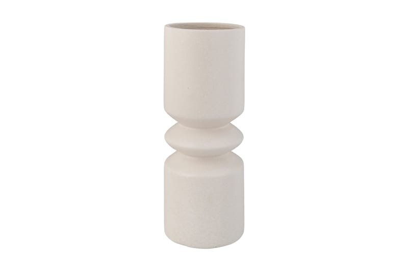 Dolira Vase Rund - Keramikk / Hvit - Innredning - Lys & dufter - Lysestaker og lykter