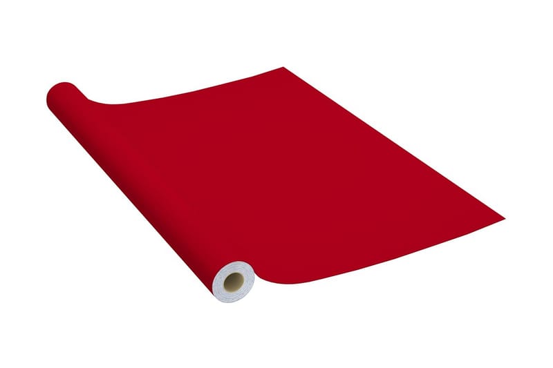 Selvklebende folie til møbler rød 500x90 cm PVC - Rød - Innredning - Veggdekorasjon - Dekorfolie - Vindufolie