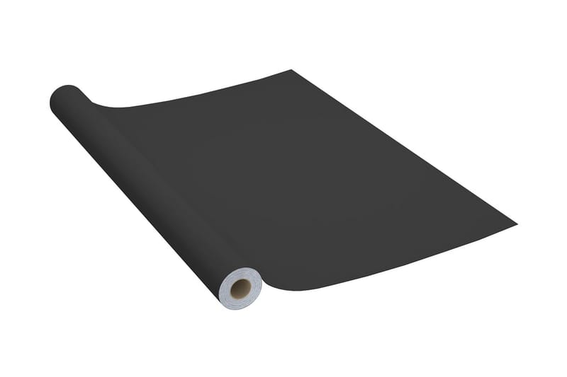 Selvklebende folie til møbler svart 500x90 cm PVC - Svart - Innredning - Veggdekorasjon - Dekorfolie - Vindufolie