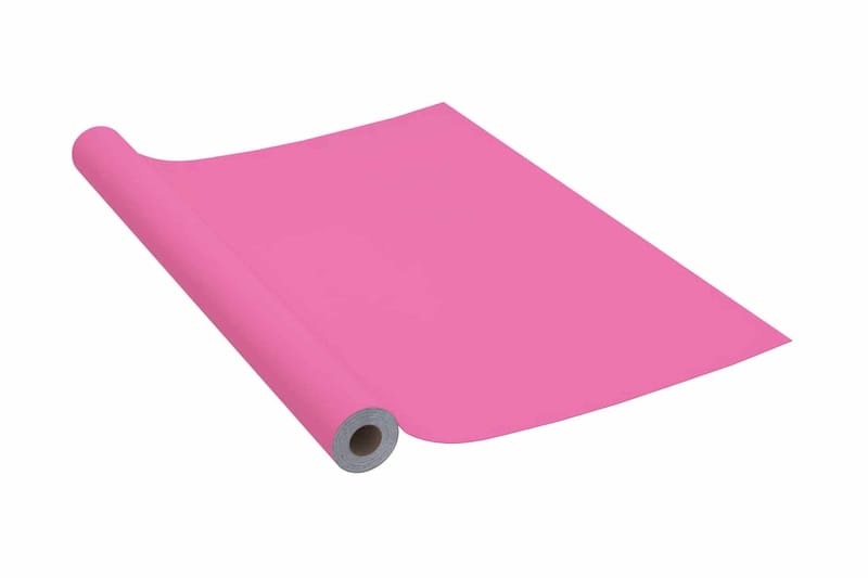 Selvklebende folie til møbler høyglans rosa 500x90 cm PVC - Rosa - Innredning - Veggdekorasjon - Dekorfolie