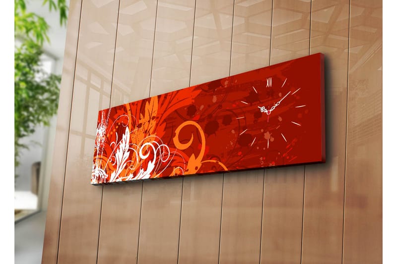 Dekorativ Canvasbilde med Klokke - Flerfarget - Innredning - Veggdekorasjon - Klokker