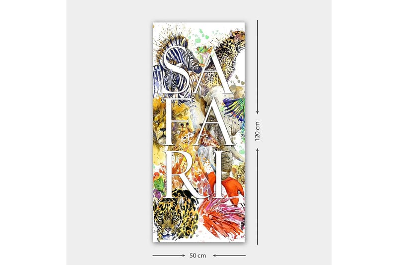Canvasbilde DKY Text Flerfarget - 50x120 cm - Innredning - Veggdekorasjon - Lerretsbilder