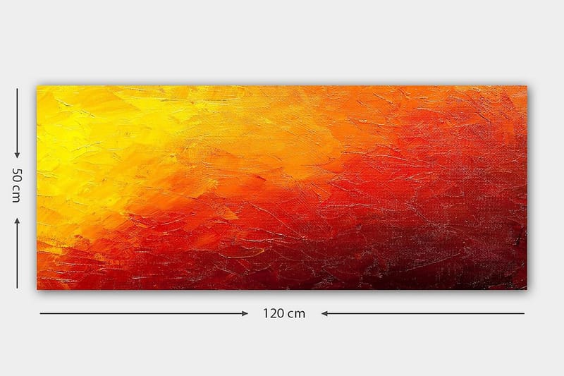 Canvasbilde YTY Abstract & Fractals Flerfarget - 120x50 cm - Innredning - Veggdekorasjon - Lerretsbilder