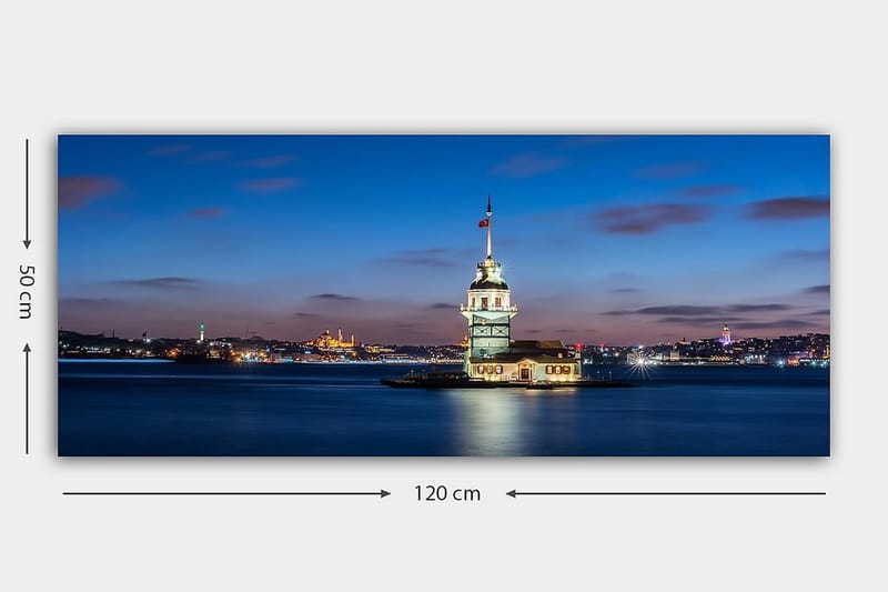 Canvasbilde YTY Cities & Countries Flerfarget - 120x50 cm - Innredning - Veggdekorasjon - Lerretsbilder