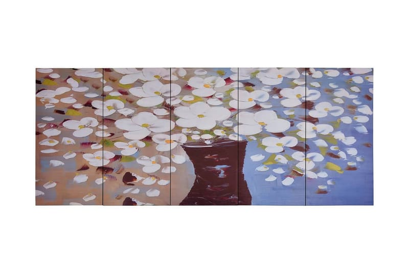 Lerretsbilde blomster i vase flerfarget 150x60 cm - Innredning - Veggdekorasjon - Lerretsbilder