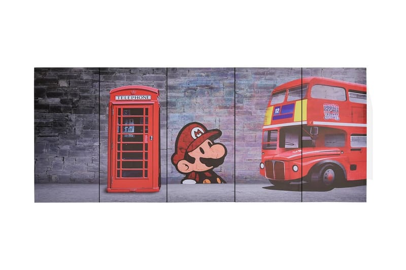 Lerretsbilde London flerfarget 150x60 cm - Innredning - Veggdekorasjon - Lerretsbilder