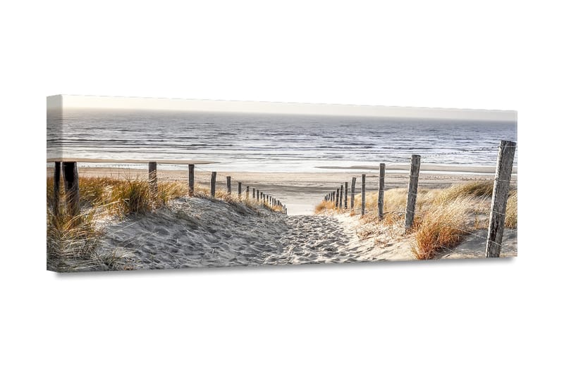 Warm Sand Bilde 45x140 cm - Lerret - Innredning - Veggdekorasjon - Lerretsbilder