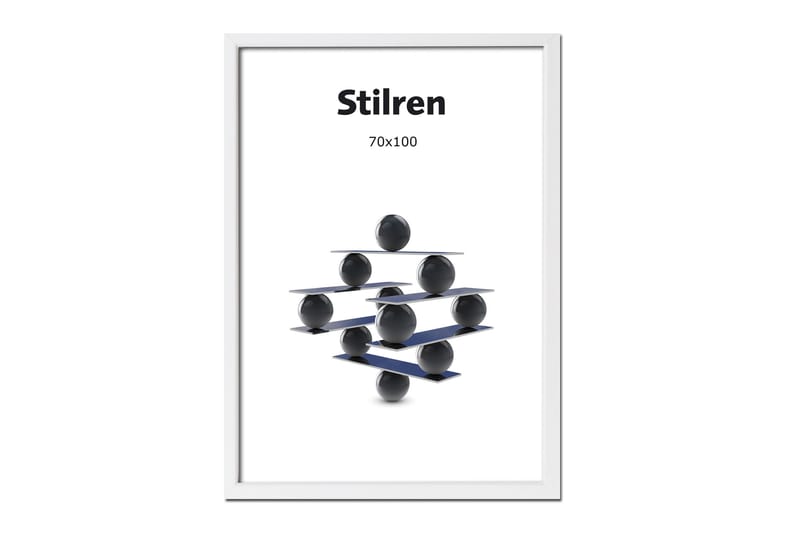 Ramme Stilren Hvit - 70x100 cm - Innredning - Veggdekorasjon - Rammer - Fotoramme