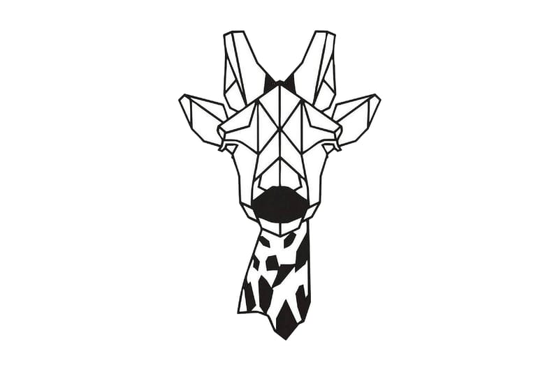 Giraffe Veggdekorasjon - Homemania - Innredning - Veggdekorasjon - Skilt - Metallskilt