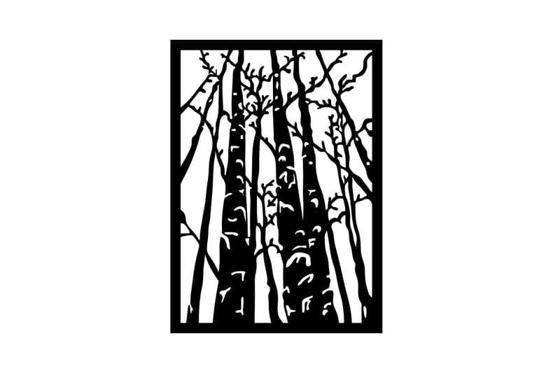 Sequoia Veggdekor - Svart - Innredning - Veggdekorasjon - Skilt - Metallskilt