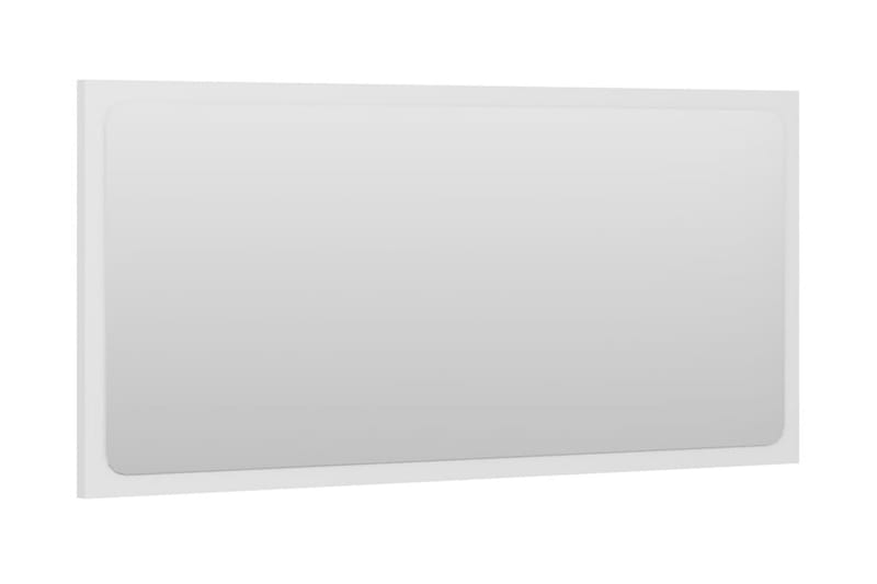 Baderomsspeil hvit 80x1,5x37 cm sponplate - Hvit - Innredning - Veggdekorasjon - Speil