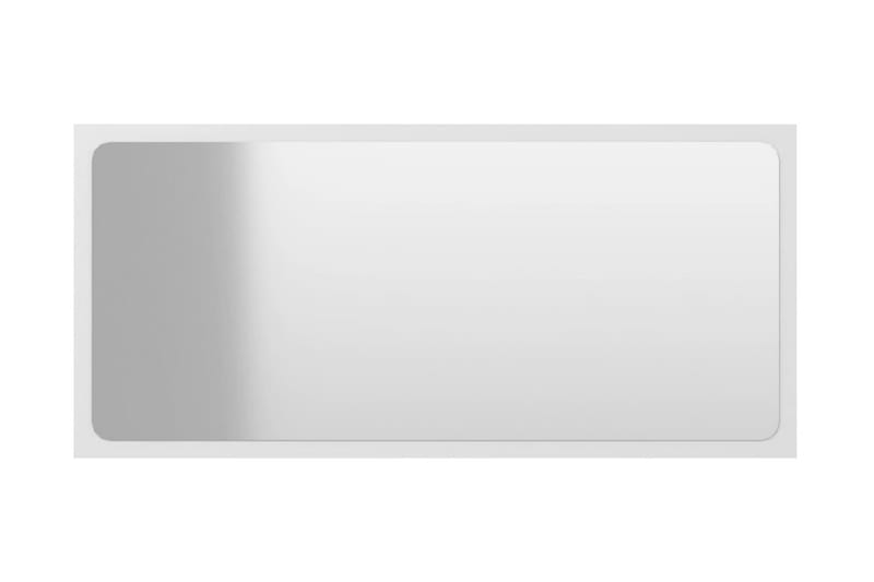 Baderomsspeil hvit 80x1,5x37 cm sponplate - Hvit - Innredning - Veggdekorasjon - Speil
