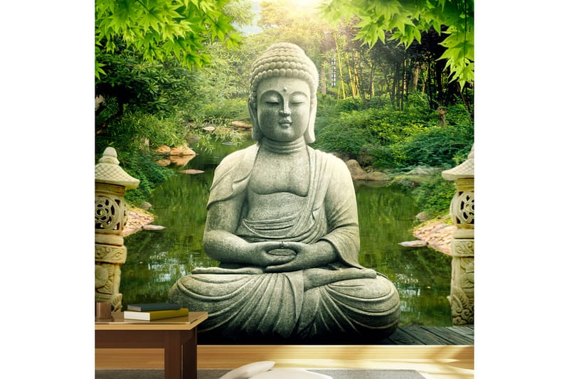 Fototapet Buddha's Garden 300x210 - Artgeist sp. z o. o. - Innredning - Veggdekorasjon - Tapeter - Fototapeter