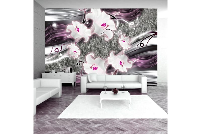 Fototapet Dance Of Charmed Lilies 300x210 - Artgeist sp. z o. o. - Innredning - Veggdekorasjon - Tapeter - Fototapeter