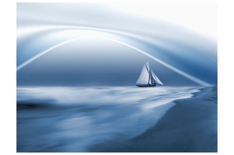 Fototapet Lonely Sail Drifting 300x231 - Artgeist sp. z o. o. - Innredning - Veggdekorasjon - Tapeter - Fototapeter
