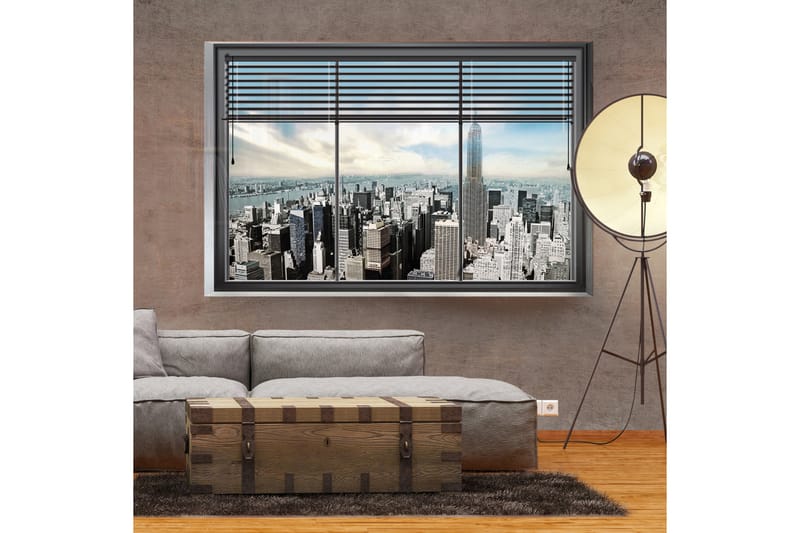 Fototapet New York Window 300x210 - Artgeist sp. z o. o. - Innredning - Veggdekorasjon - Tapeter - Fototapeter