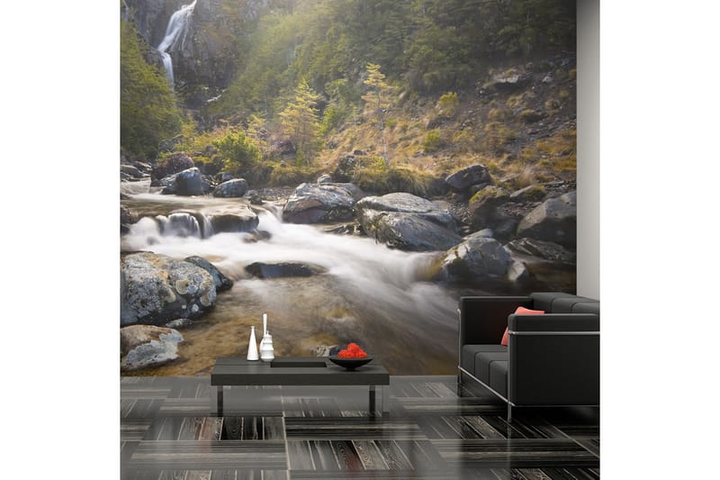 Fototapet Ohakune Waterfalls In New Zealand 450x270 - Artgeist sp. z o. o. - Innredning - Veggdekorasjon - Tapeter - Fototapeter