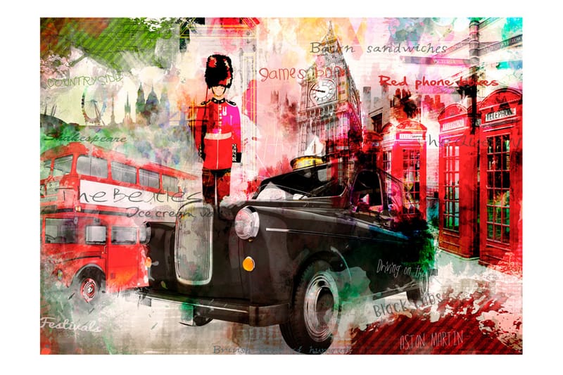 Fototapet Streets Of London 300x210 - Artgeist sp. z o. o. - Innredning - Veggdekorasjon - Tapeter - Fototapeter