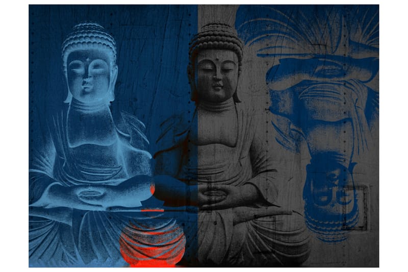 Fototapet Tre Inkarnasjoner Av Buddha 300x231 - Artgeist sp. z o. o. - Innredning - Veggdekorasjon - Tapeter - Fototapeter