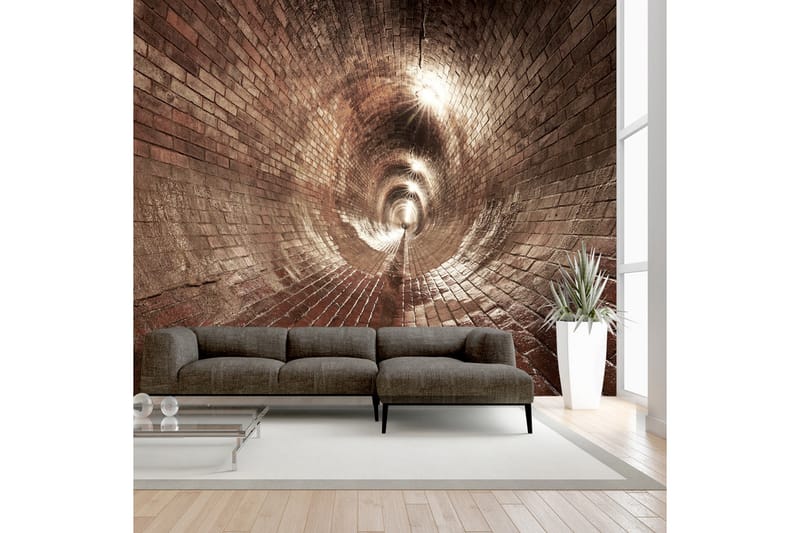 Fototapet Underground Corridor 300x210 - Artgeist sp. z o. o. - Innredning - Veggdekorasjon - Tapeter - Fototapeter