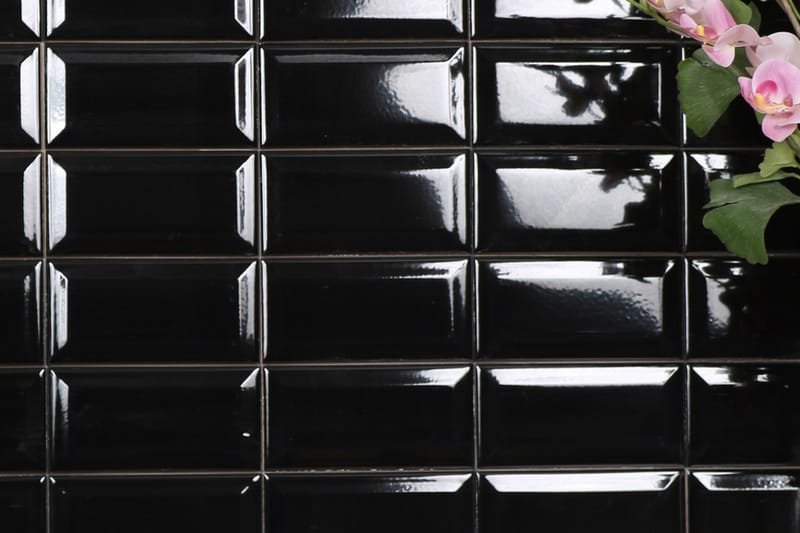 Veggflis Metro Black 7,5x15 - Veggfliser & gulvfliser - Veggfliser - Fasettveggfliser